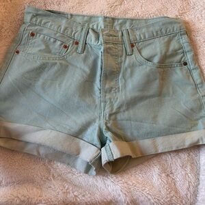 Levi's Light Green Women's Jean Shorts